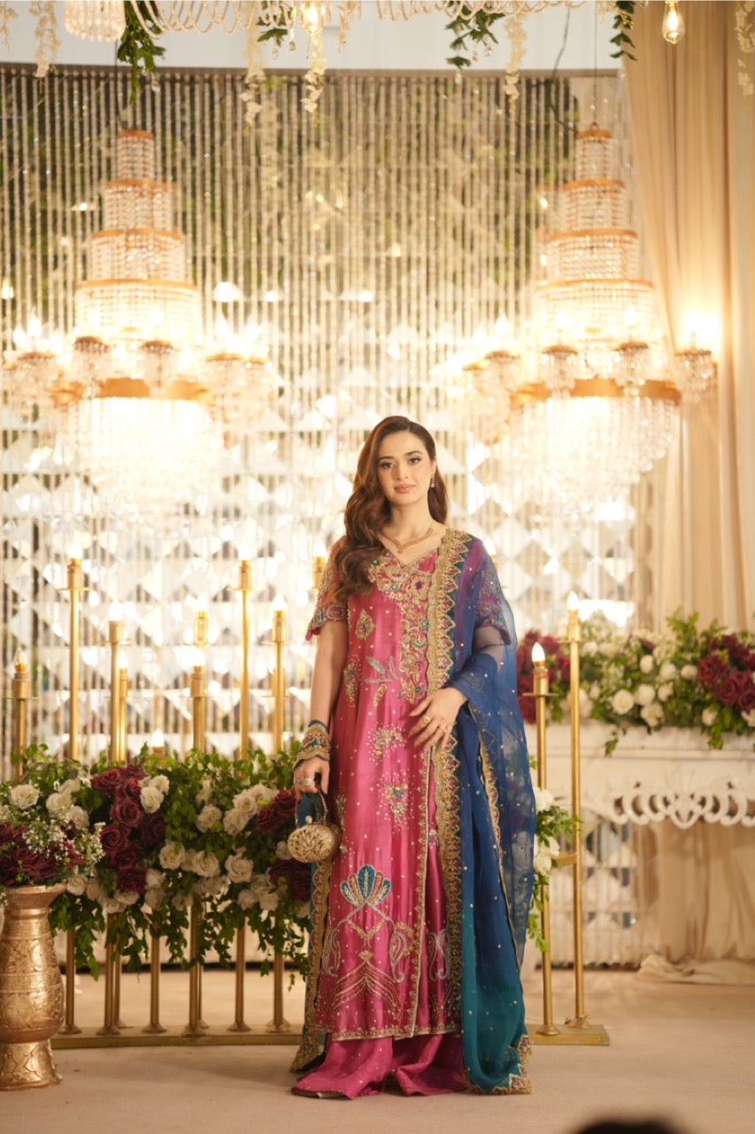 Zerra - with sequins sprinkle dupatta & Lehenga