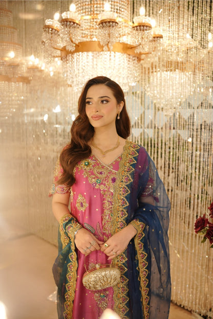 Zerra - with sequins sprinkle dupatta & Lehenga
