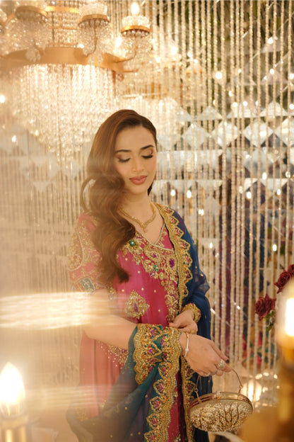 Zerra - with sequins sprinkle dupatta & Lehenga