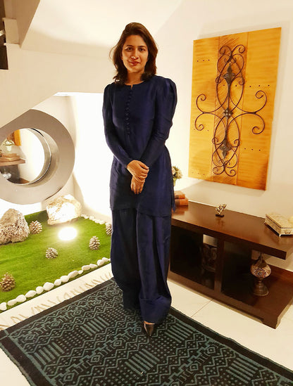 Blue Farshi Dupatta